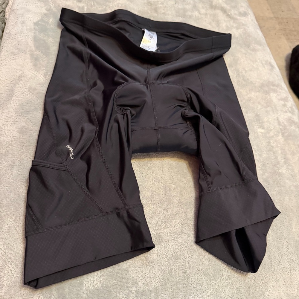 Louis‎ Garneau Mens XL Padded Cycling Shorts Black Bike Chamois
